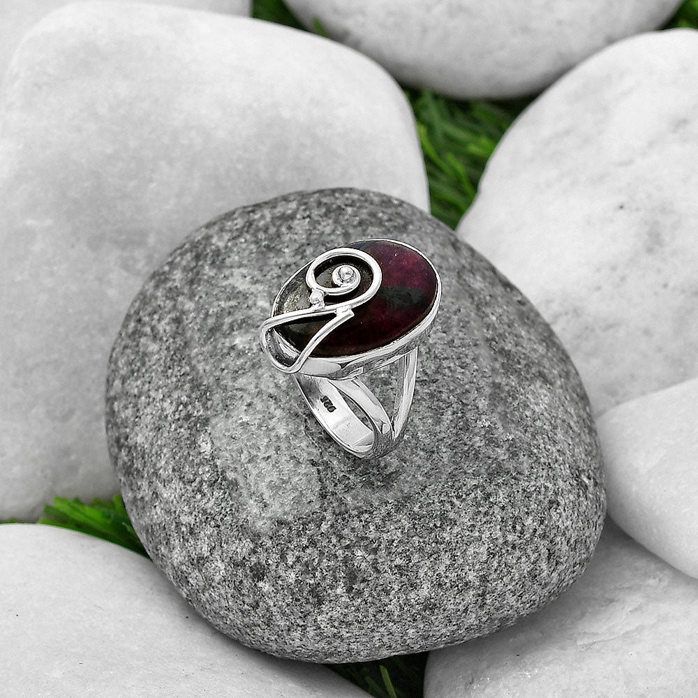Natural Russian Eudialyte Ring size-7.5 R-1478 SDR215928