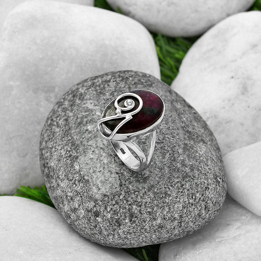 Natural Russian Eudialyte Ring size-7.5 R-1478 SDR215928