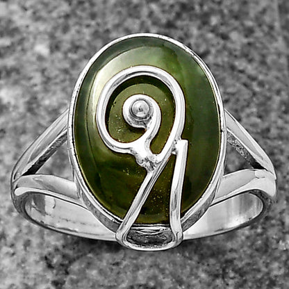 Natural Chrome Chalcedony Ring size-9 R-1478 SDR215937