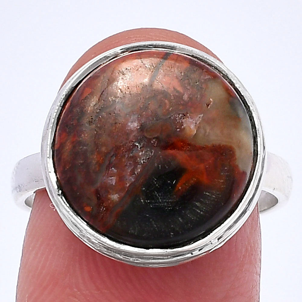 Natural Purple Cow Jasper Ring size-8 R-1007 SDR216324