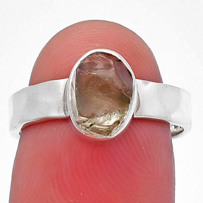 Natural Aquamarine Rough - Brazil Ring size-7 R-1001 SDR217064