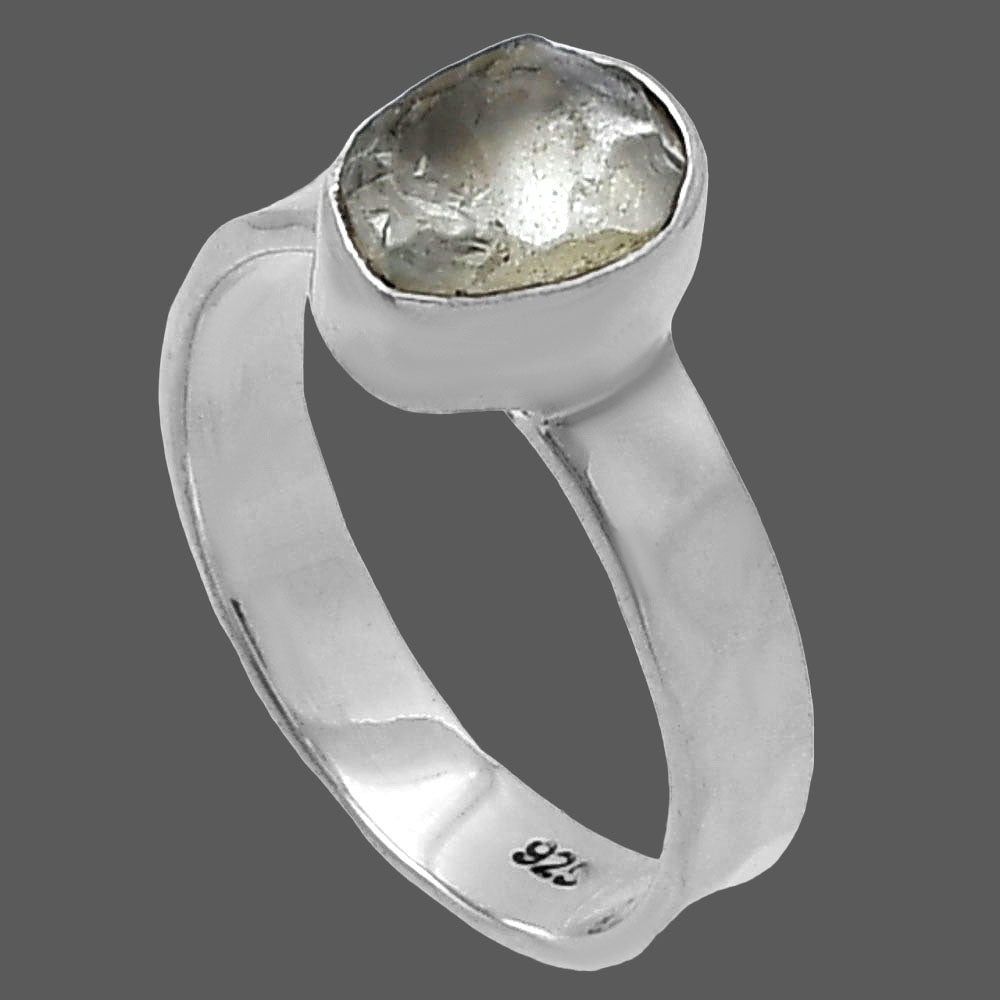 Natural Aquamarine Rough - Brazil Ring size-7 R-1001 SDR217064