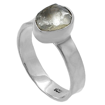 Natural Aquamarine Rough - Brazil Ring size-7 R-1001 SDR217064