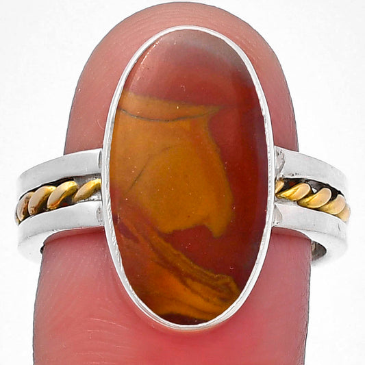 Two Tone - Natural Noreena Jasper Ring size-8 R-1711 SDR217087