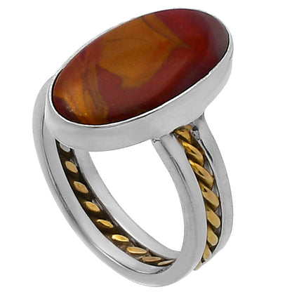 Two Tone - Natural Noreena Jasper Ring size-8 R-1711 SDR217087
