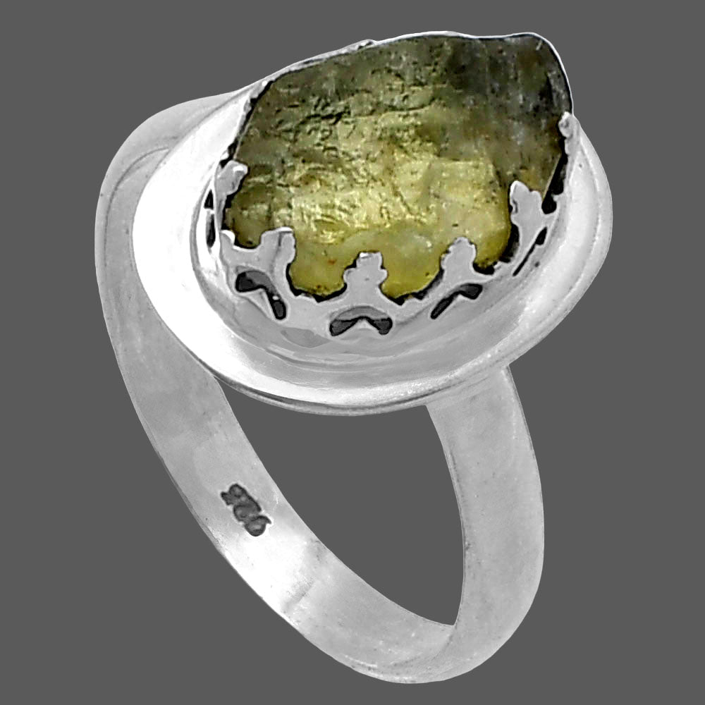 Green Kyanite Rough - India Ring size-7.5 R-1592 SDR217138