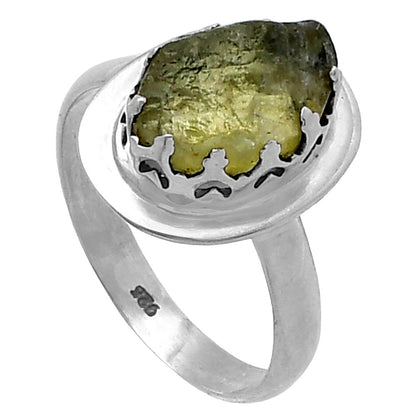 Green Kyanite Rough - India Ring size-7.5 R-1592 SDR217138