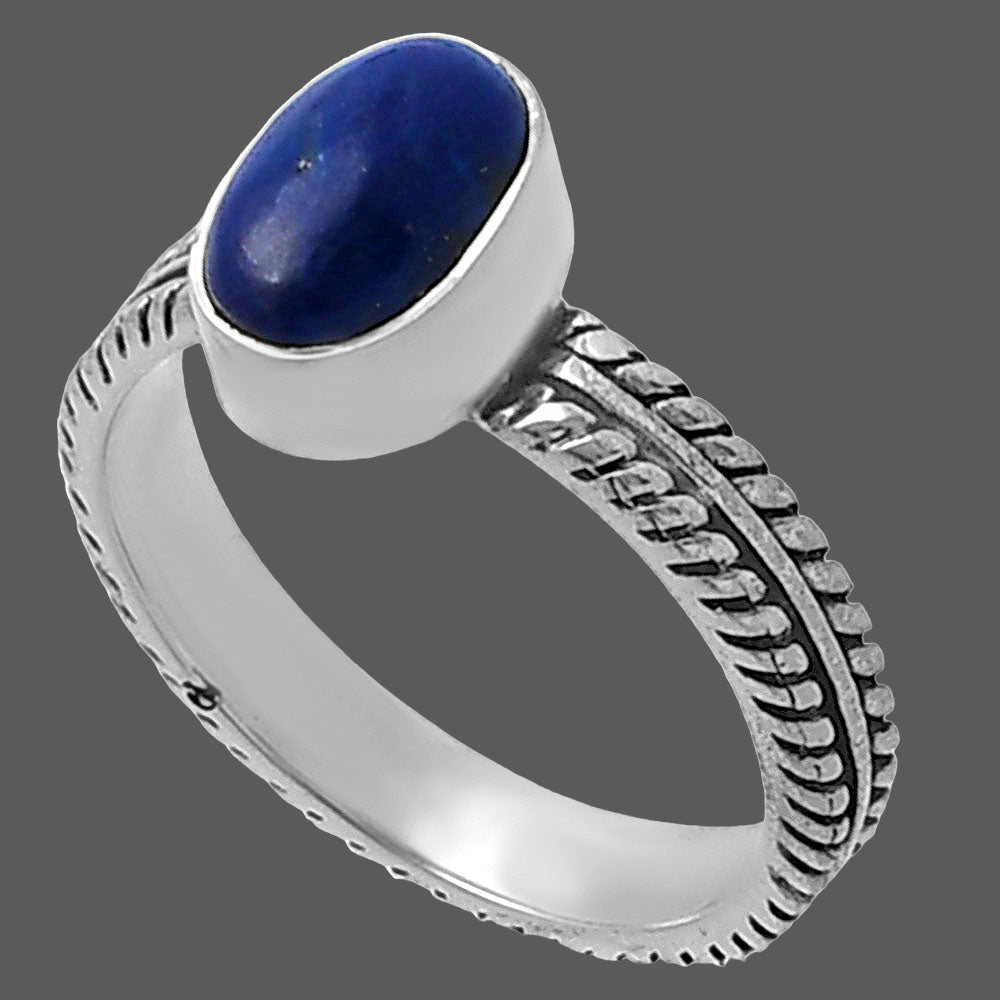 Natural Lapis Lazuli - Afghanistan Ring size-7.5 R-1260 SDR217272