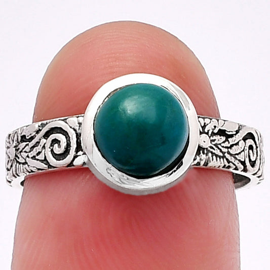 Natural Azurite Chrysocolla Ring size-7.5 R-1061 SDR217749