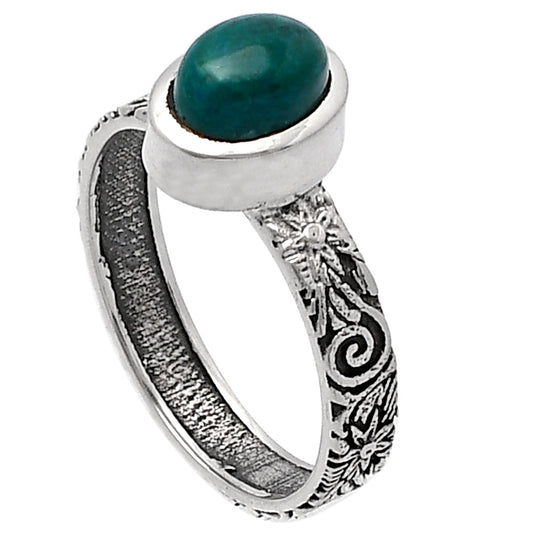 Natural Azurite Chrysocolla Ring size-8 R-1061 SDR217750