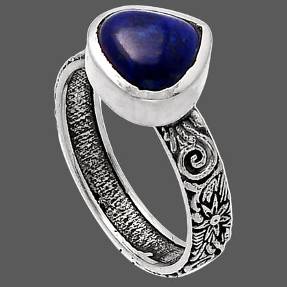 Natural Lapis Lazuli - Afghanistan Ring size-7 R-1061 SDR217753