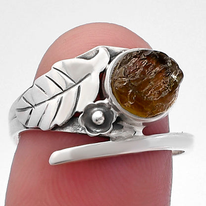 Natural Rare Kornerupine Rough Ring size-7.5 R-1410 SDR220023