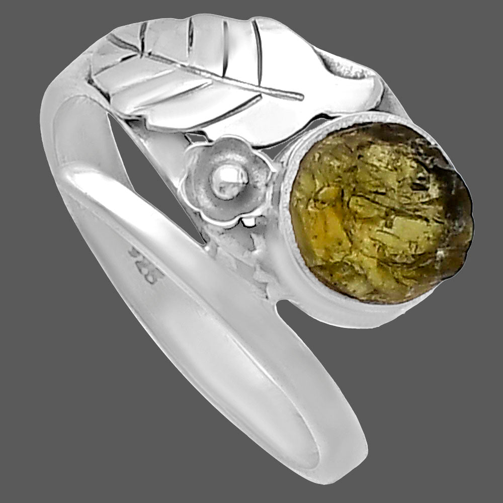 Natural Rare Kornerupine Rough Ring size-7.5 R-1410 SDR220023