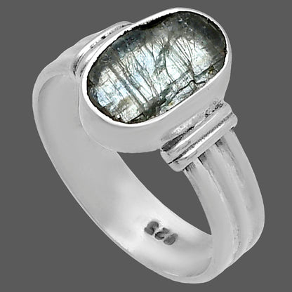 Natural Bio Kyanite Rough Ring size-8.5 R-1470 SDR220054