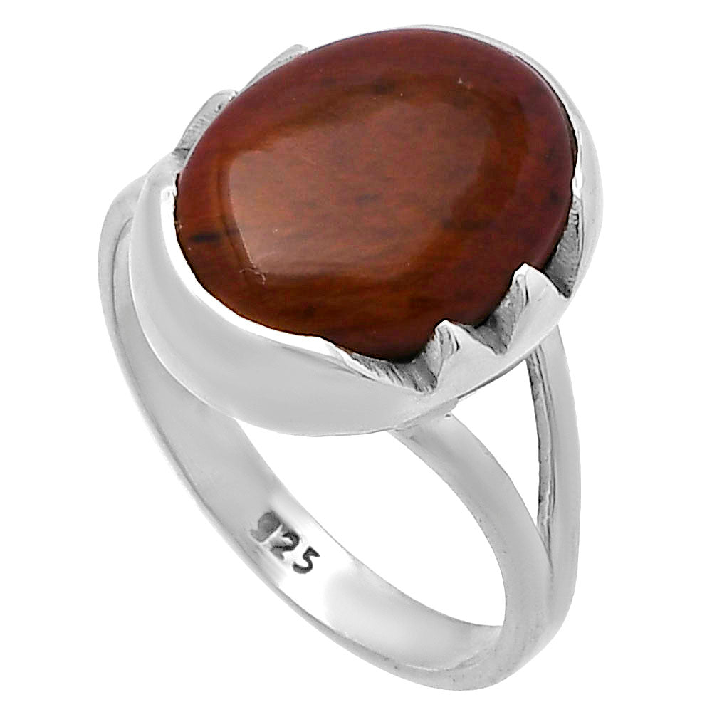 Natural Red Moss Agate Ring size-9 R-1438 SDR220186
