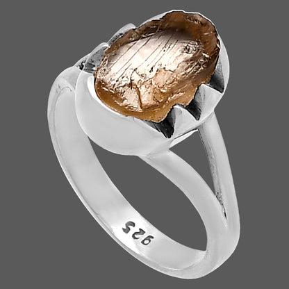 Natural Yellow Scapolite Rough Ring size-6.5 R-1438 SDR220188