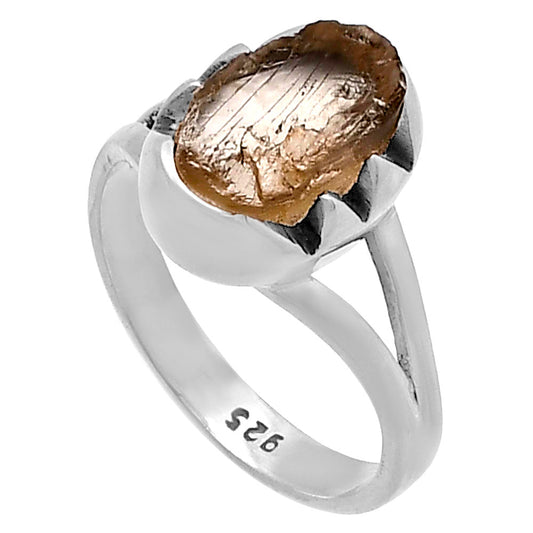 Natural Yellow Scapolite Rough Ring size-6.5 R-1438 SDR220188