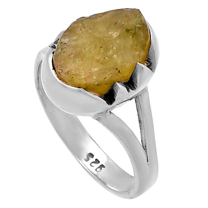 Natural Green Kyanite Rough - India Ring size-7 R-1438 SDR220206