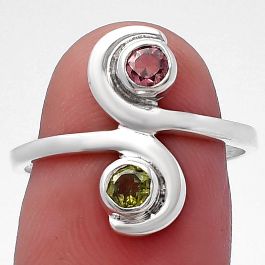 Natural Multi Tourmaline Ring size-8 R-1230 SDR220300