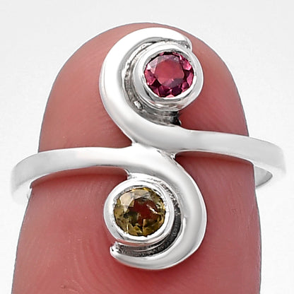 Natural Multi Tourmaline Ring size-7 R-1230 SDR220305