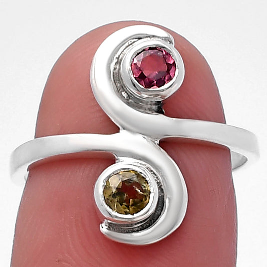 Natural Multi Tourmaline Ring size-7 R-1230 SDR220305
