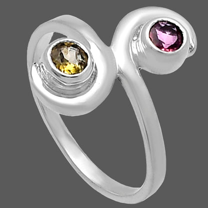Natural Multi Tourmaline Ring size-7 R-1230 SDR220305