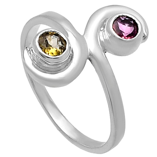 Natural Multi Tourmaline Ring size-7 R-1230 SDR220305