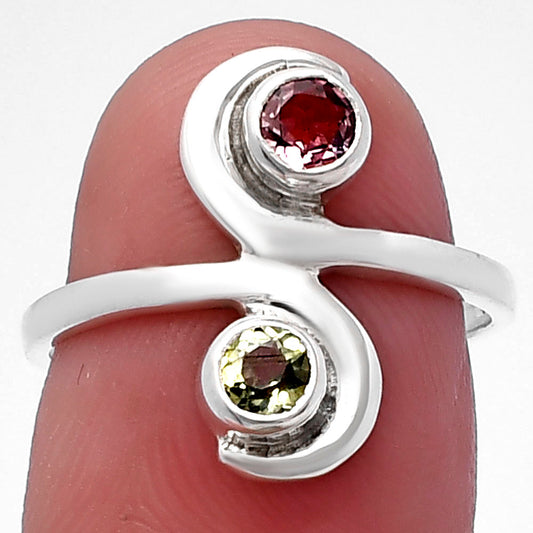 Natural Multi Tourmaline Ring size-7 R-1230 SDR220306