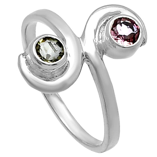 Natural Multi Tourmaline Ring size-7 R-1230 SDR220306