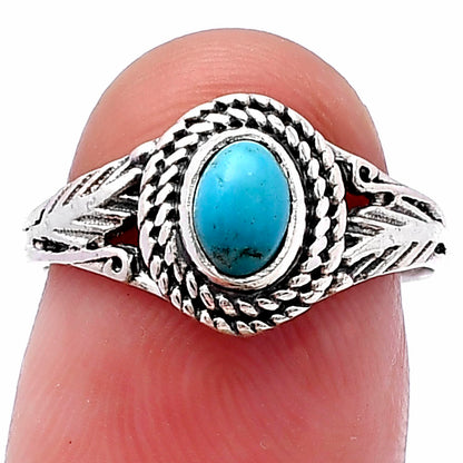 Natural Turquoise Morenci Mine Ring size-7 R-1044 SDR220584