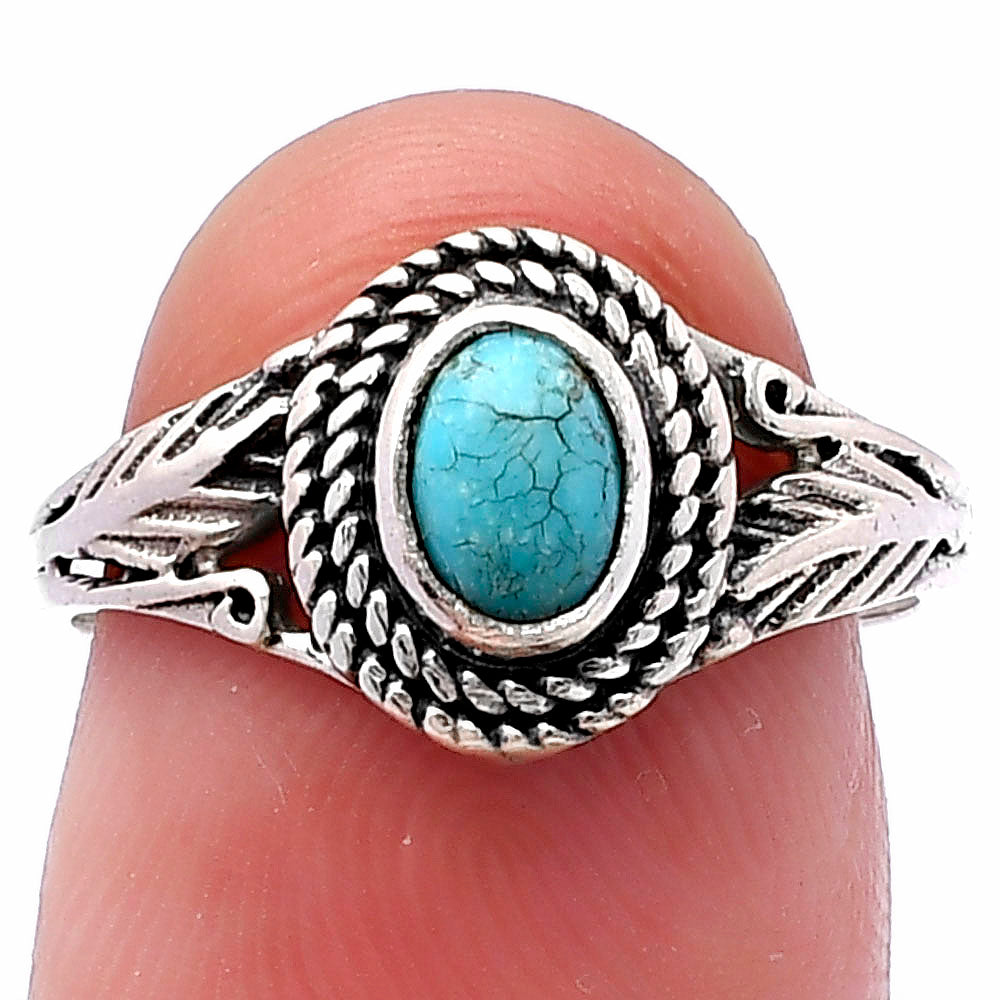 Natural Turquoise Nevada Aztec Mt Ring size-7 R-1044 SDR220586