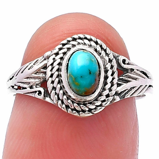 Natural Turquoise Nevada Aztec Mt Ring size-7 R-1044 SDR220597