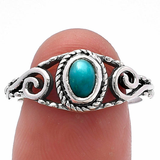 Natural Turquoise Nevada Aztec Mt Ring size-8 R-1043 SDR220652