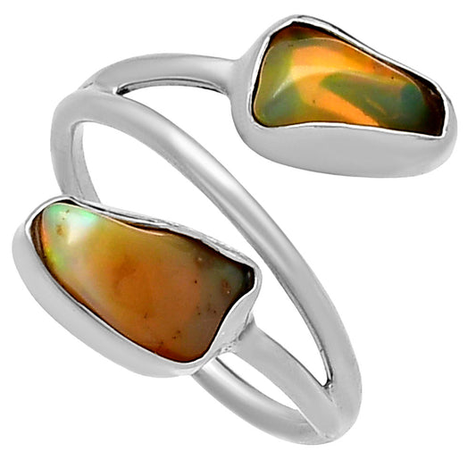 Natural Ethiopian Opal Rough Ring size-7 R-1169 SDR220825