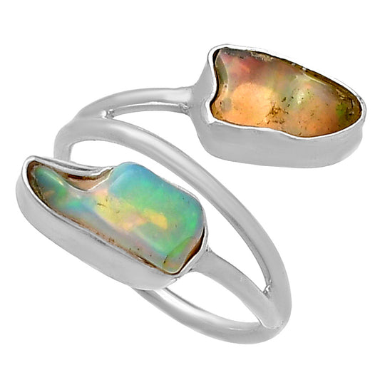 Natural Ethiopian Opal Rough Ring size-7 R-1169 SDR220846