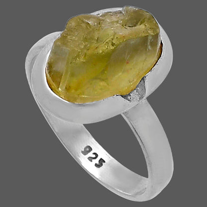 Green Kyanite Rough - India Ring size-7.5 R-1059 SDR221702