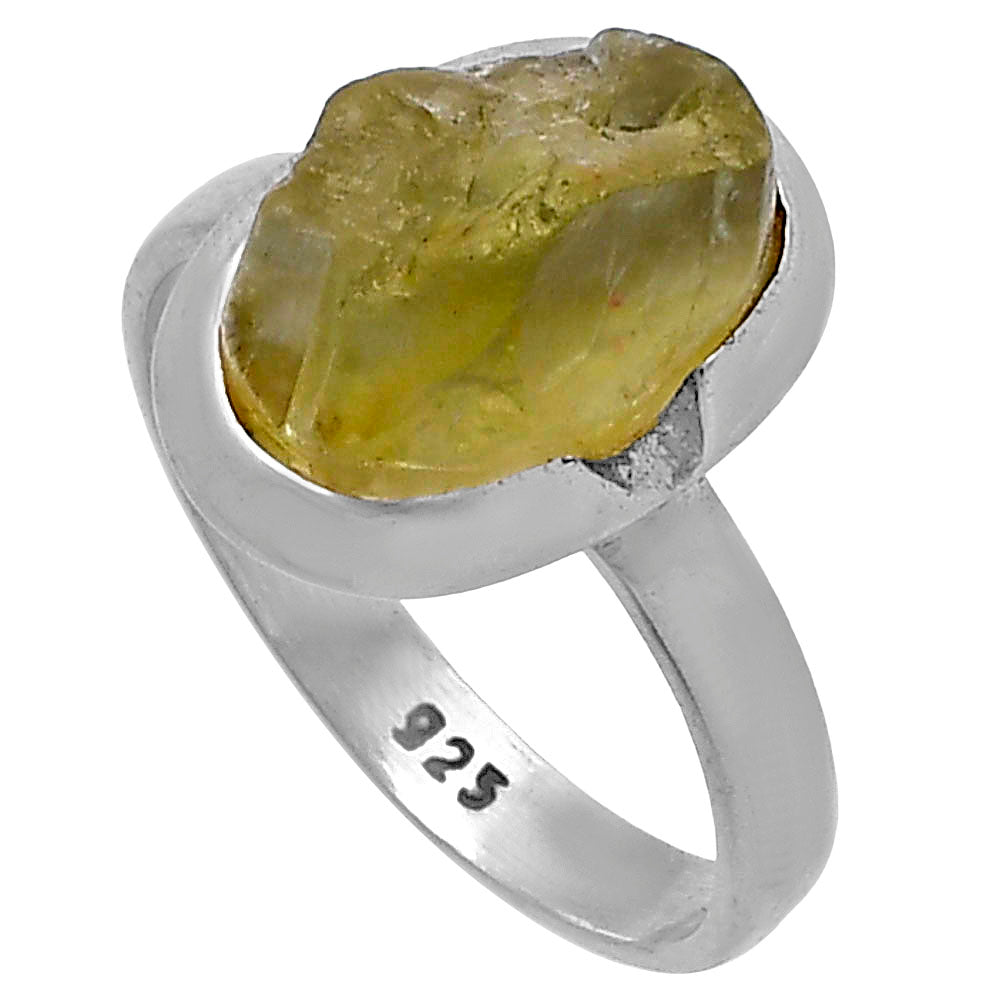 Green Kyanite Rough - India Ring size-7.5 R-1059 SDR221702