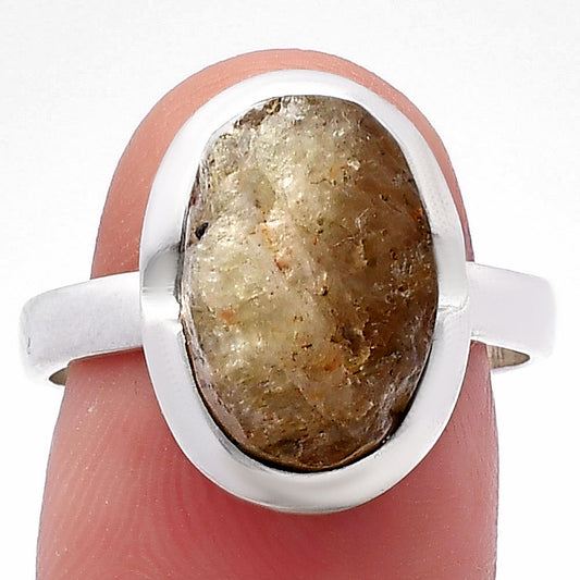 Green Kyanite Rough - India Ring size-8.5 R-1059 SDR221705