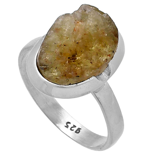 Green Kyanite Rough - India Ring size-8.5 R-1059 SDR221705