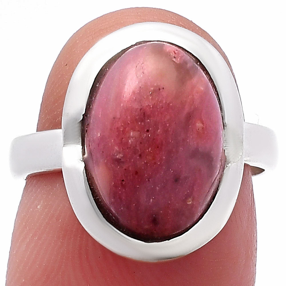 Natural Pink Tulip Quartz Ring size-6.5 R-1059 SDR221714