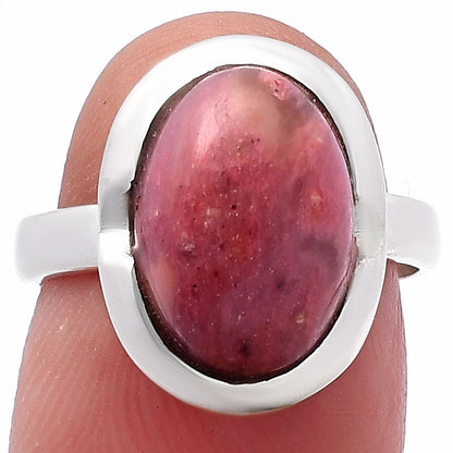Natural Pink Tulip Quartz Ring size-6.5 R-1059 SDR221714