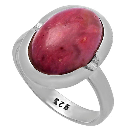 Natural Pink Tulip Quartz Ring size-6.5 R-1059 SDR221714