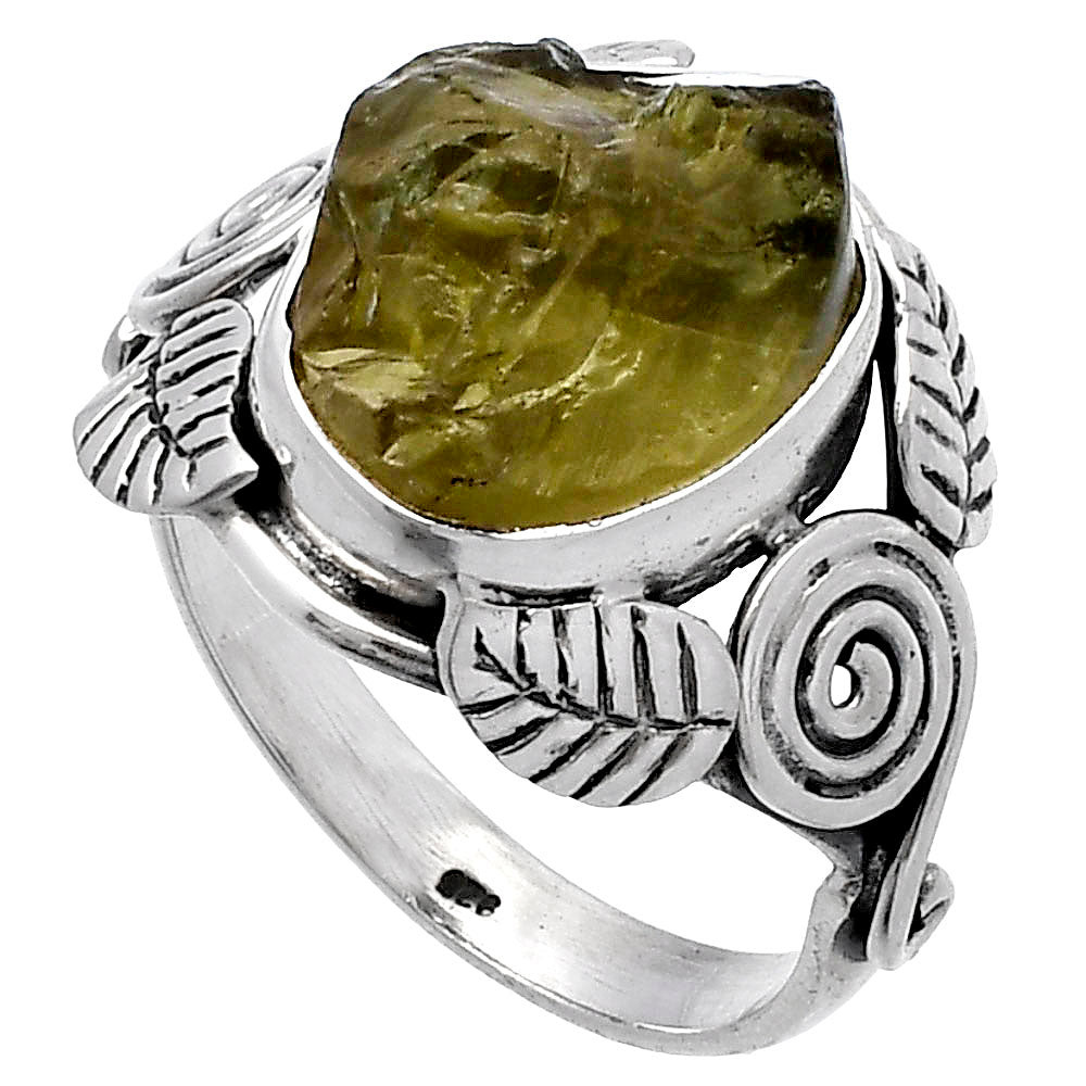 Southwest Design - Peridot Rough Ring size-8 R-1352 SDR222175