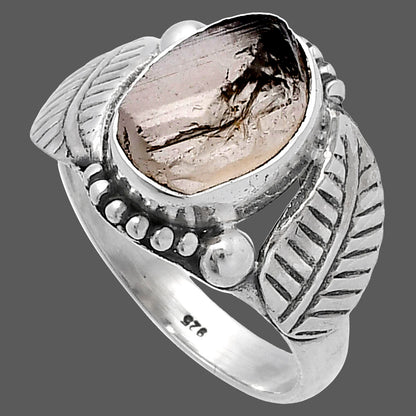 Natural Yellow Scapolite Rough Ring size-7 R-1272 SDR222207