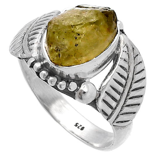 Green Kyanite Rough - India Ring size-6.5 R-1272 SDR222209