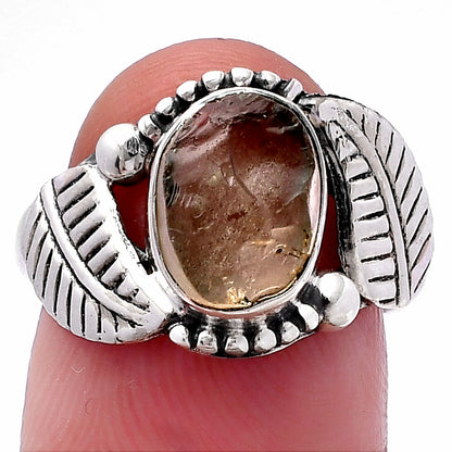 Natural Yellow Scapolite Rough Ring size-7.5 R-1272 SDR222215