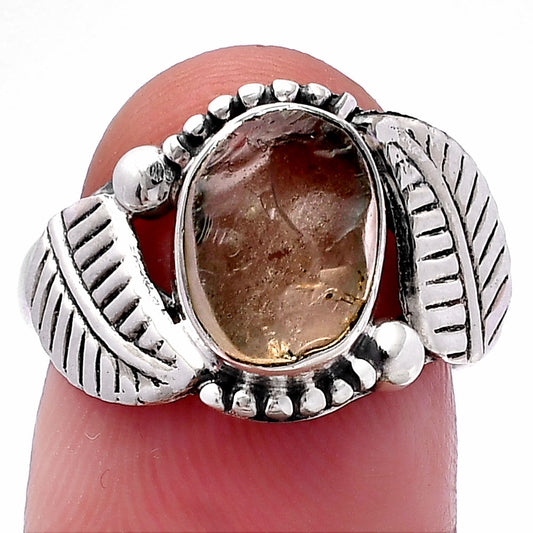 Natural Yellow Scapolite Rough Ring size-7.5 R-1272 SDR222215