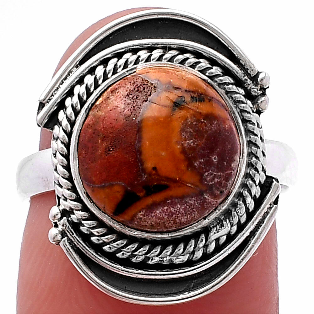 Evil Eye - Natural Mexican Bird Eye Ring size-7 R-1314 SDR222741