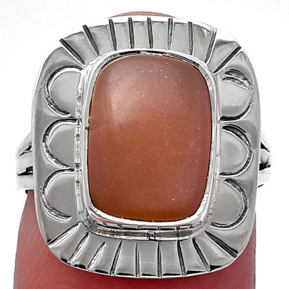 Natural Sunstone - Namibia Ring size-7 R-1432 SDR223005