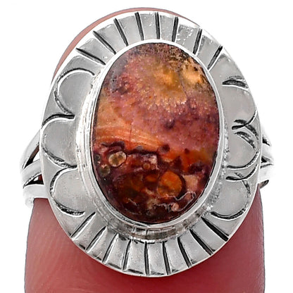 Natural Mexican Bird Eye Ring size-7 R-1432 SDR223026